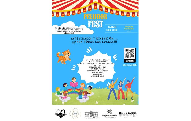 Llega a Utrera ‘Peludos Fest’, un evento repleto de actividades a beneficio de la asociación animalista ‘Sonrisas peludas’
