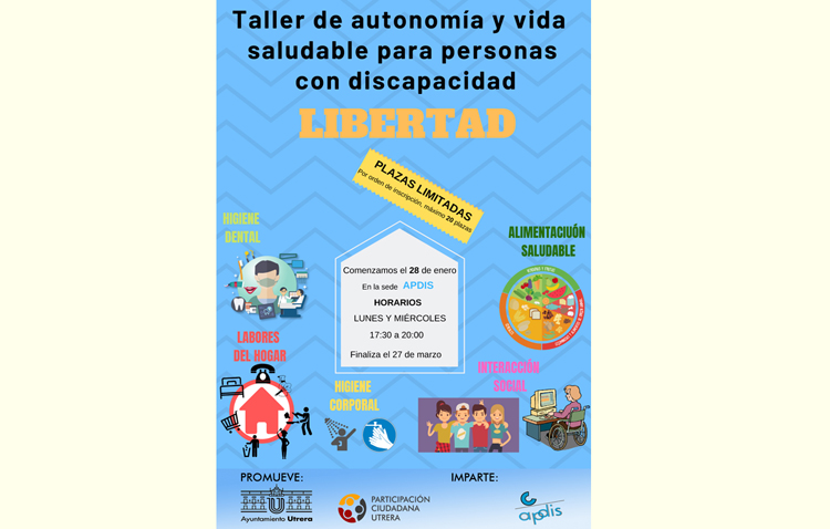 Un taller para promover en Utrera la autonomía y vida saludable para las personas con discapacidad
