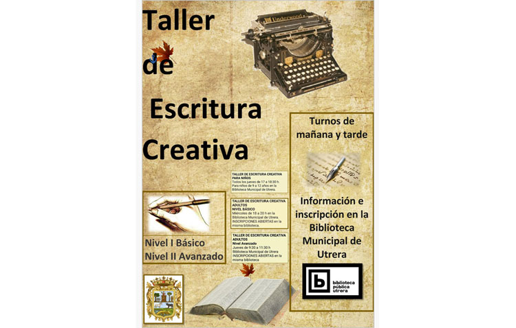 Taller de escritura creativa en la biblioteca de Utrera