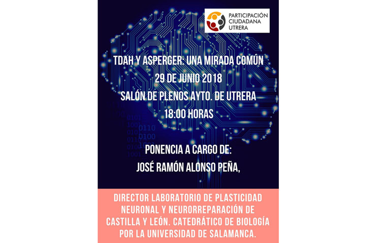 Una ponencia hablará este viernes en Utrera sobre el TDAH y el Asperger