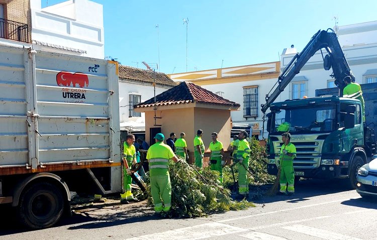 Utrera solicitará la declaración de zona catastrófica por los «millones de euros» de daños ocasionados por el temporal