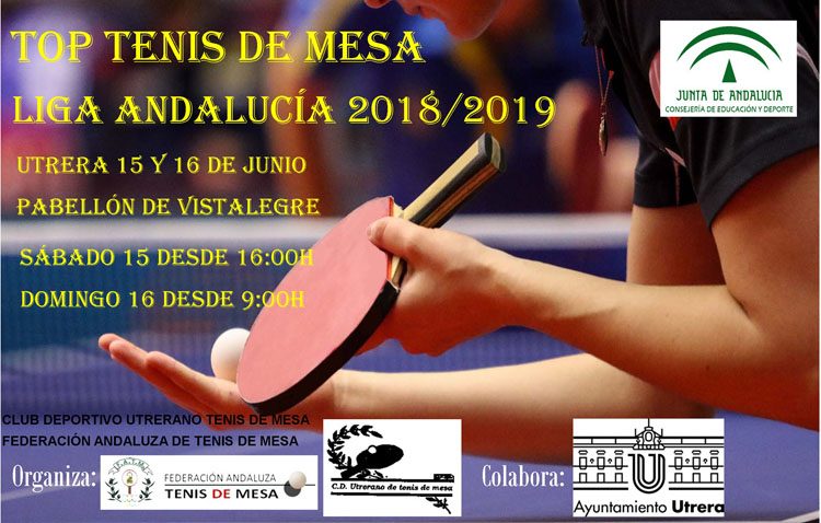 Los mejores jugadores de tenis de mesa de Andalucía compiten en Utrera