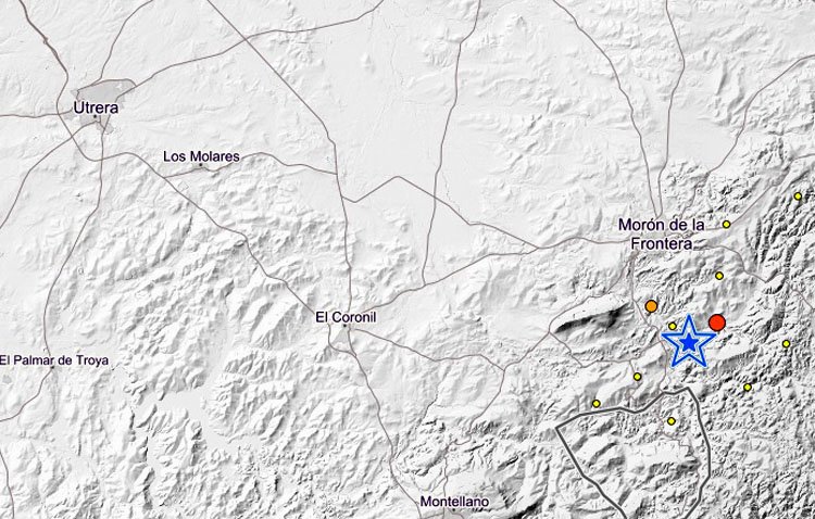 Registrados varios terremotos a pocos kilómetros de Utrera