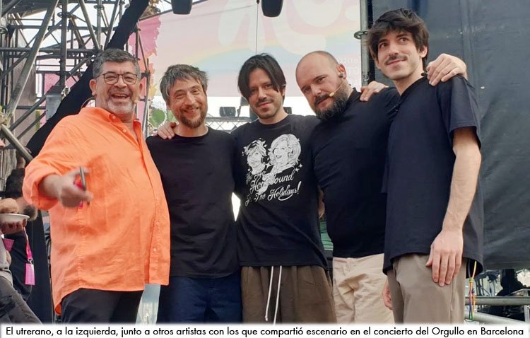 El cantaor utrerano Tomás de Perrate, en el Orgullo de Barcelona