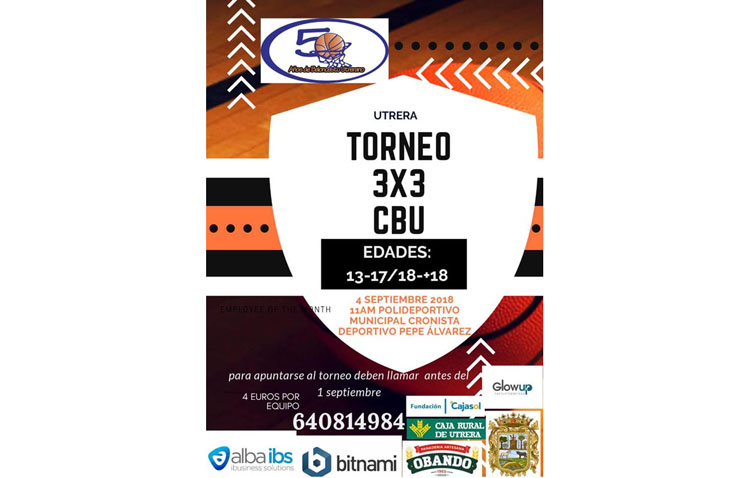 Torneo de baloncesto 3×3 en el pabellón «Pepe Álvarez»