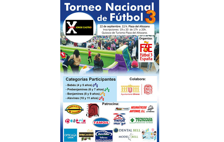 La plaza del Altozano será el escenario de un torneo nacional de fútbol 3