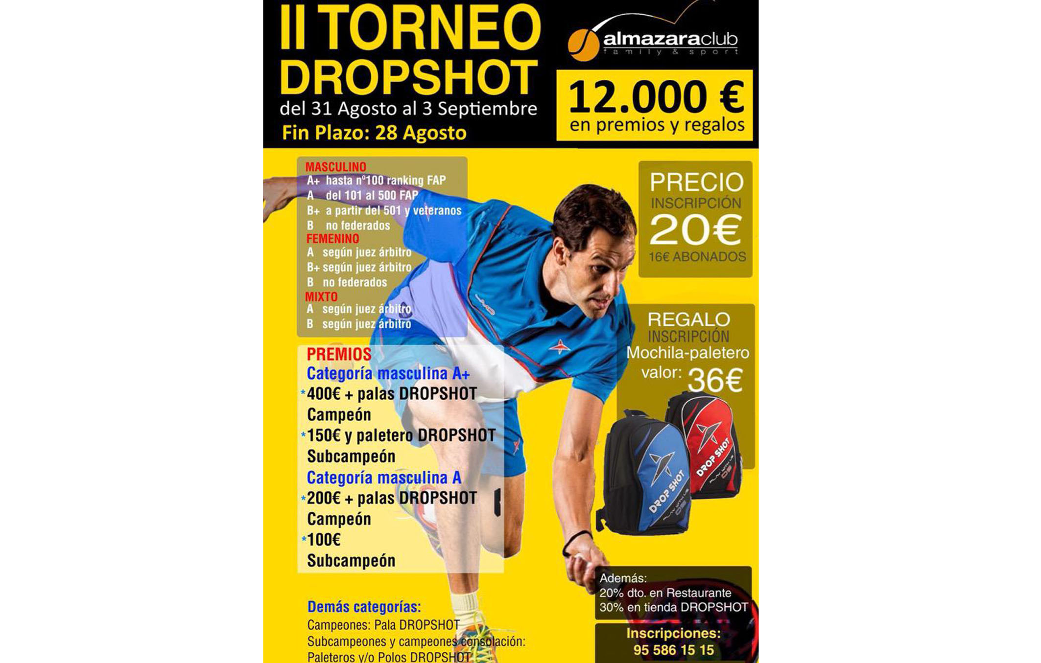 II Torneo Dropshot en Almazara Club de Utrera