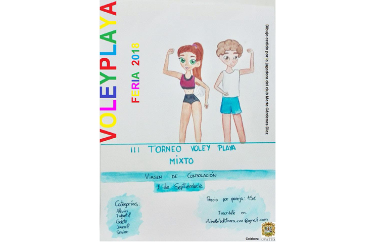 Torneo de voley playa mixto organizado por el Club Voleibol Utrera