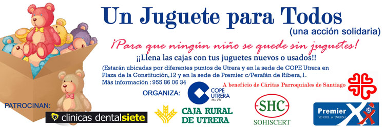 COPE Utrera (98.1 FM) sale un año más a la calle con la campaña solidaria «Un juguete para todos»