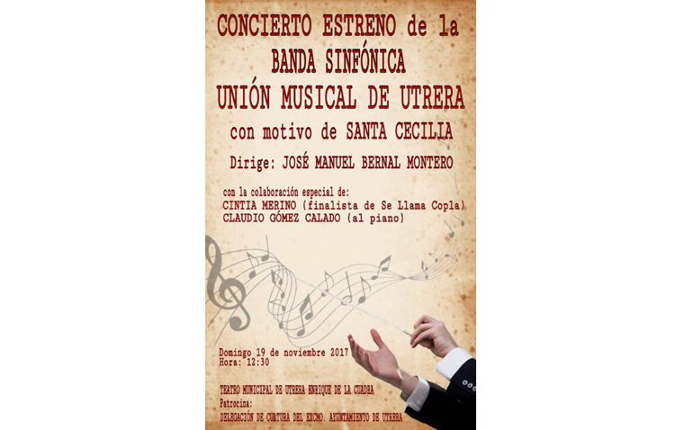 La banda sinfónica «Unión Musical de Utrera» se presenta en el teatro