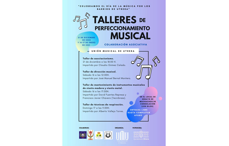 Fin de semana con talleres de perfeccionamiento musical en Utrera