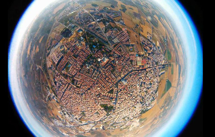 La espectacular imagen de Utrera captada por jóvenes estudiantes desde la estratosfera