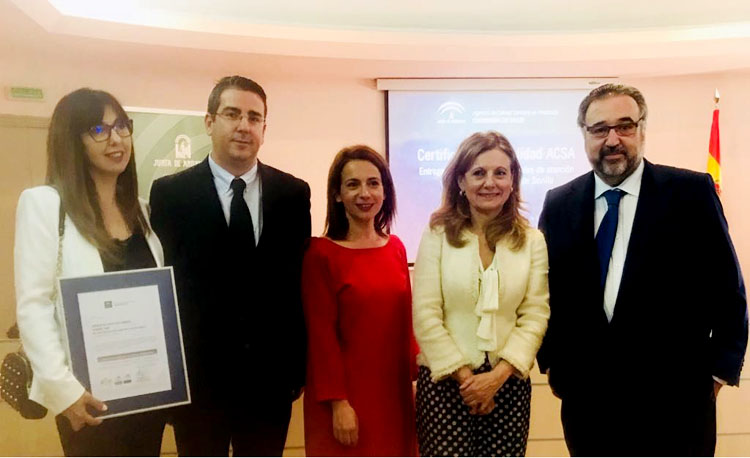 Un reconocimiento para el centro de salud Utrera Sur por la calidad del trabajo de sus profesionales