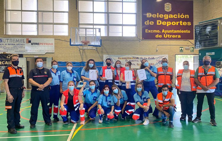 La vacunación sigue a toda velocidad en Utrera y alcanza récord en el suministro de dosis