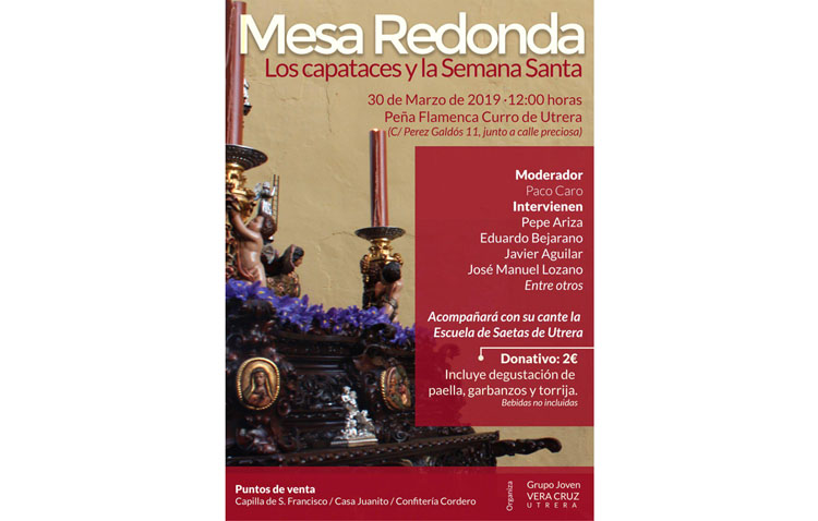 Una mesa redonda organizada por la hermandad de la Vera-Cruz para hablar sobre los capataces y la Semana Santa
