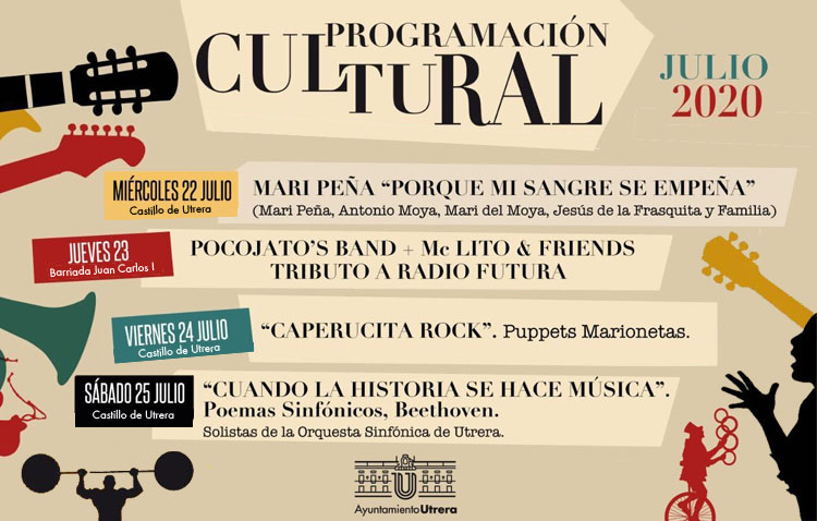 Las noches utreranas se llenan esta semana de música, flamenco y marionetas