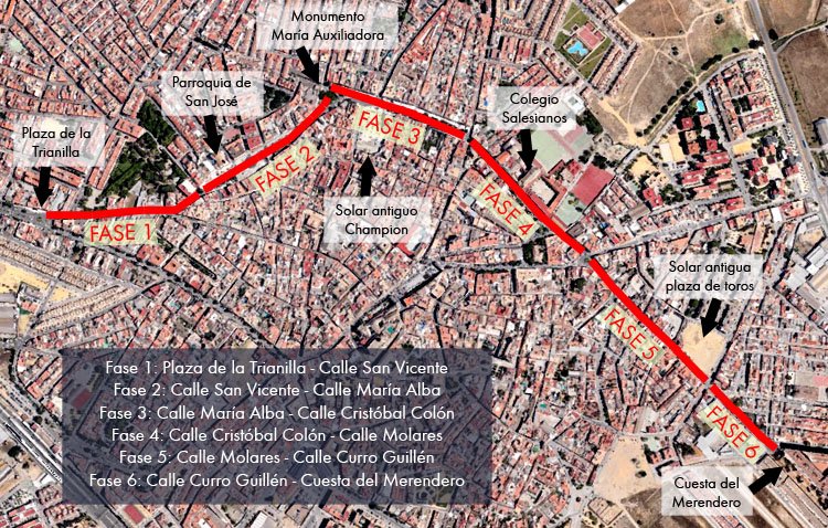 La transformación de La Vereda se dividirá en seis tramos y apostará por mejorar el tránsito de los peatones y las bicicletas
