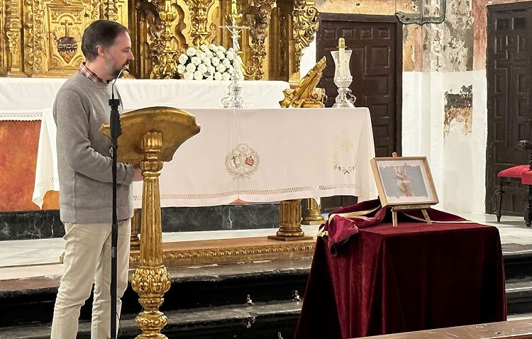 La Vera-Cruz edita una papeleta de sitio extraordinaria para el vía crucis del Consejo, obra de Antonio Rodríguez Ledesma [AUDIO]