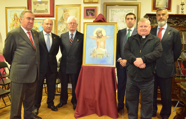 El Consejo de Hermandades presenta el cartel del vía crucis, que pasa al primer domingo de Cuaresma a las 19.30 horas