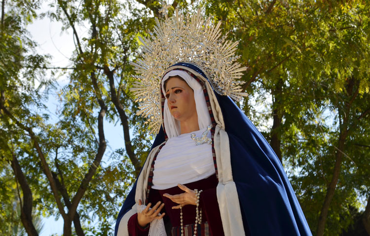 Suspendida la visita de la Virgen de la Amargura al geriátrico por la previsión de lluvias