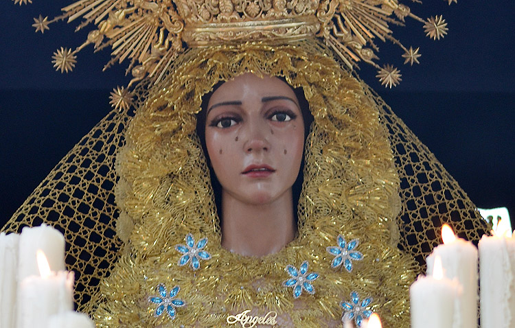 La hermandad de la Quinta Angustia celebra cultos en honor a la Virgen de los Ángeles