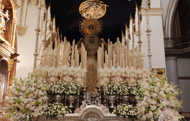 La Quinta Angustia mira este sábado al cielo ante la procesión extraordinaria de la Virgen de los Ángeles en Utrera
