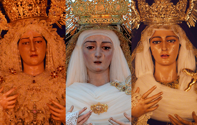 Tres besamanos en Utrera para conmemorar el día de la Inmaculada Concepción