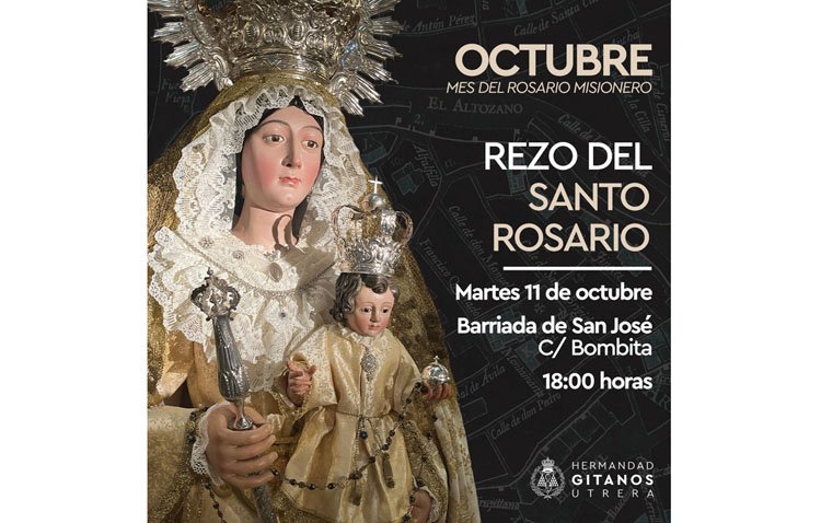 La hermandad de los Gitanos convoca este martes un rezo del rosario en la calle Bombita