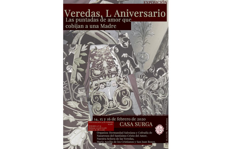 La Casa Surga acoge este fin de semana una exposición para presentar el nuevo techo de palio de la Virgen de las Veredas