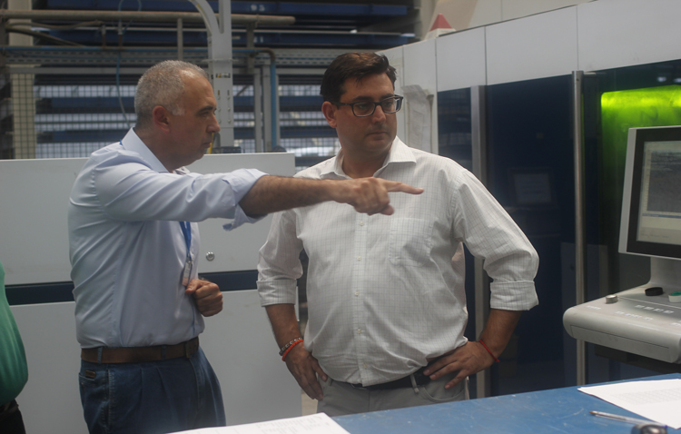 Inicio de la ronda de visitas institucionales a empresas utreranas