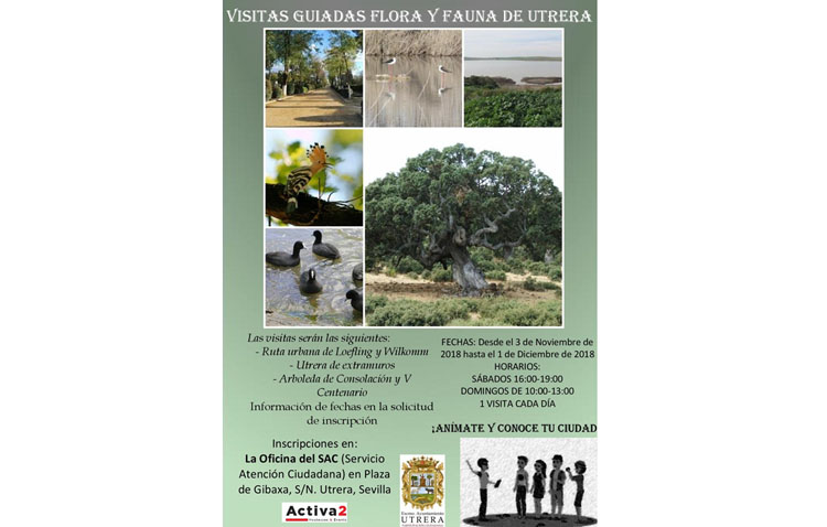 Un programa de visitas guiadas para conocer la flora y fauna de Utrera
