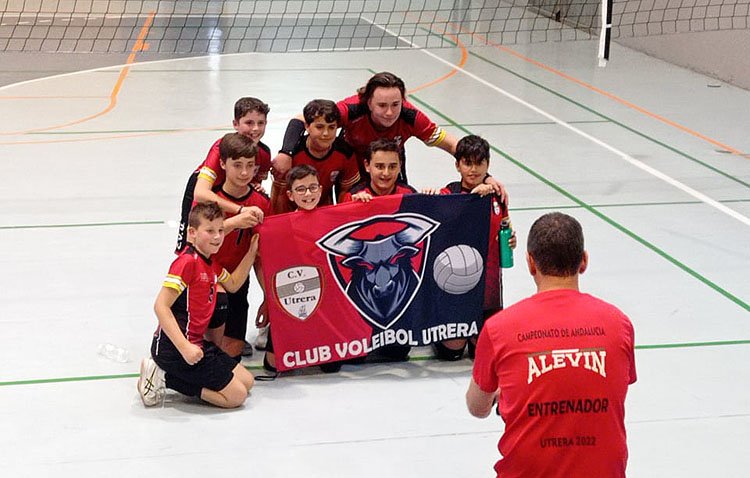 El equipo alevín del Club Voleibol Utrera estará presente en la final del campeonato de Andalucía