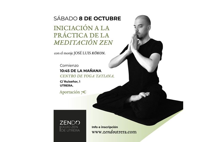 Una actividad de iniciación a la práctica de la meditación zen en Utrera