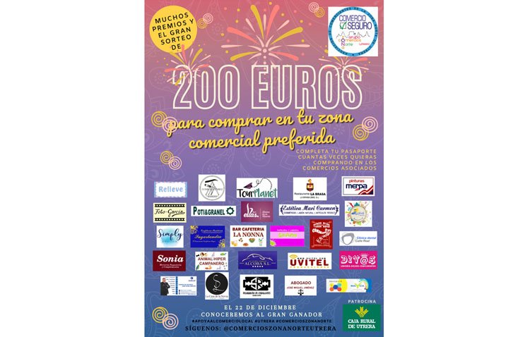 Un premio de 200 euros entre los clientes de los comercios del grupo ‘Zona norte’ de Utrera